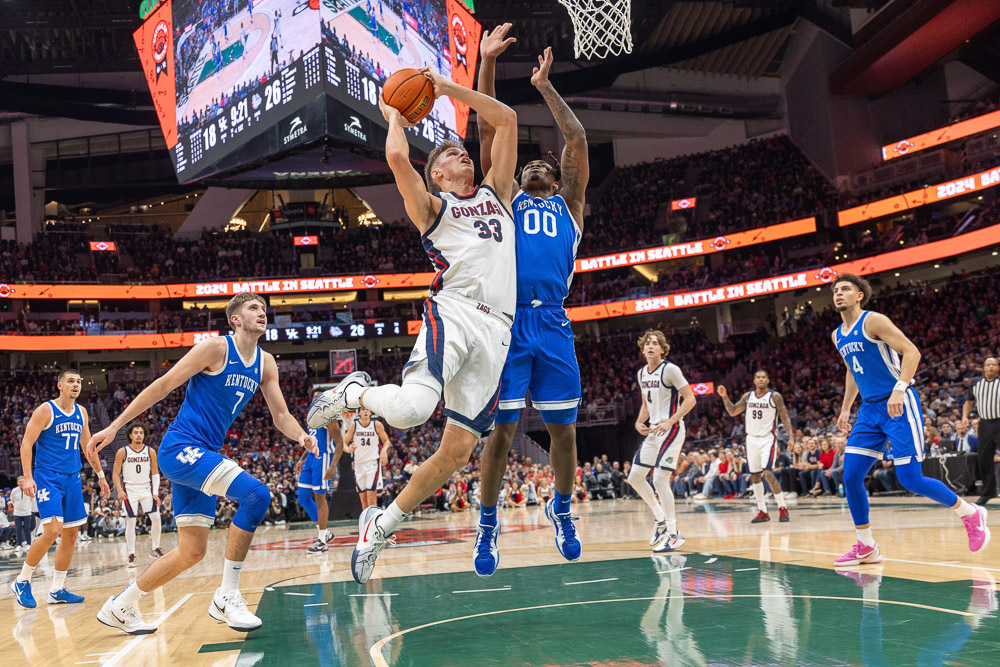 Gonzaga buldons Mens Basketball vs Kentucky 89-90